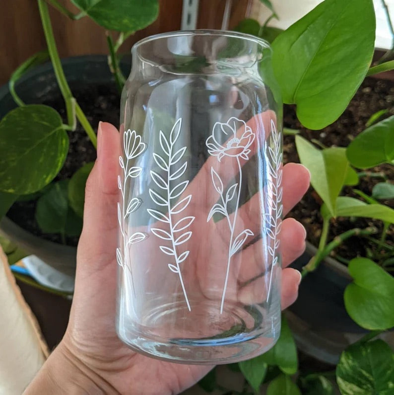 Personalized Iced Coffee/Beer Can Glass