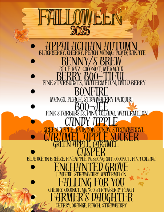 FALL-O-WEEN Menu Single Serve Packs Loaded Water Bomb