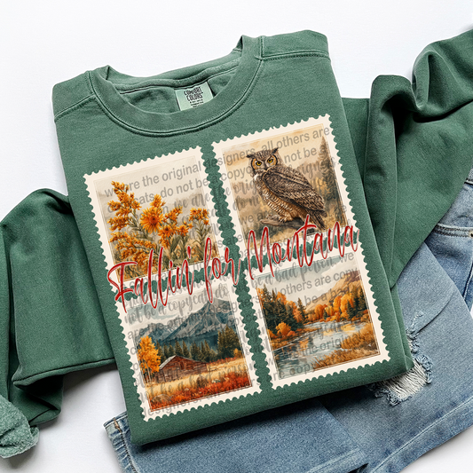 Fallin' For MONTANNA Vintage State Stamp Comfort Colors Shirt