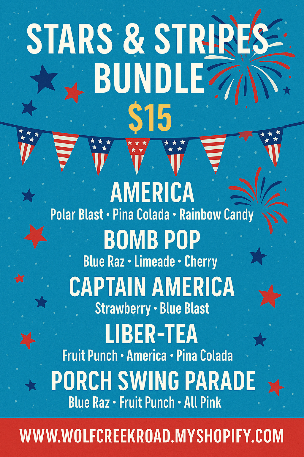 Stars & Stripes 5 Pack Loaded Tea Bundle